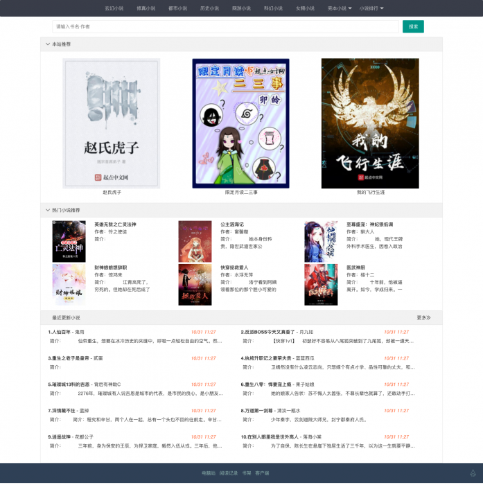 最新小说精品屋plus v2.7.1网站源码发布，完善作家后台-阿勒源码网