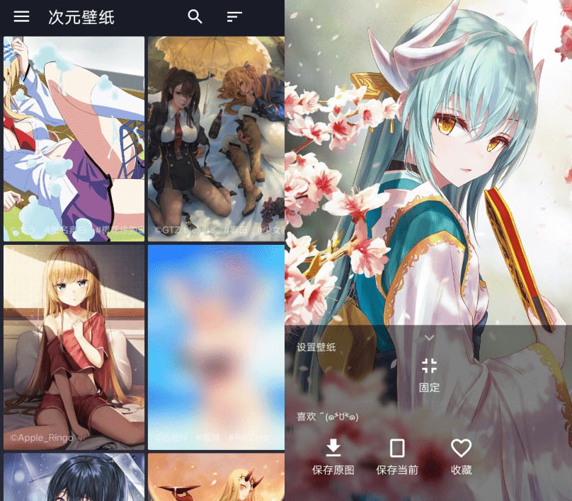 次元壁纸v2.4.0 纯粹简洁的二次元壁纸-阿勒源码网